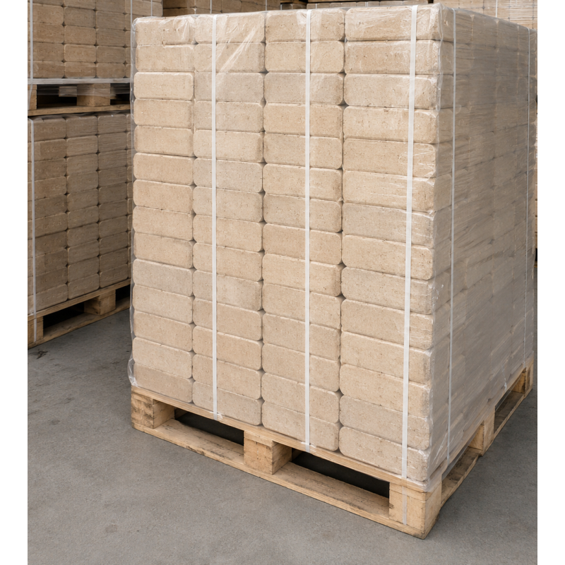 Brykiet drzewny RUF – paleta 960 kg (96 × 10 kg)